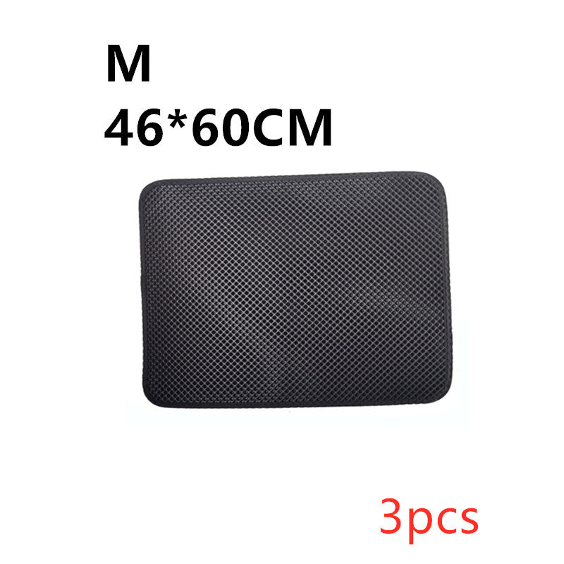 Double-Layer Cat Litter Mat - M3PC / Black
