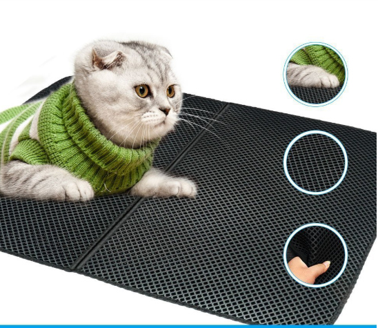Foldable Honeycomb EVA Cat Litter Mat