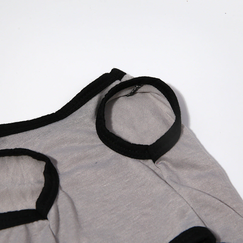 Casual Gray Pet Vest