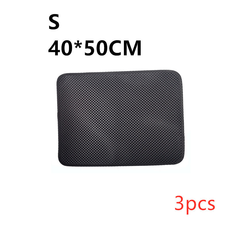 Double-Layer Cat Litter Mat - S3PC / Black