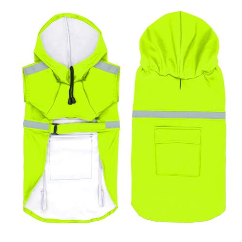Reflective Dog Raincoat with Pocket