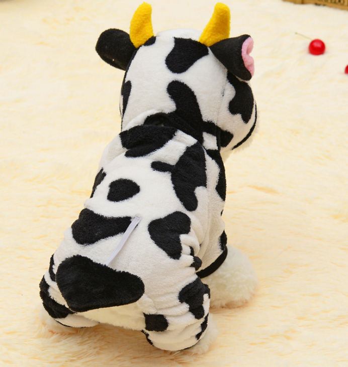 Cow Hooded Pet Sweatshirt