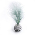 Star-Textured Foam Ball with Feathers