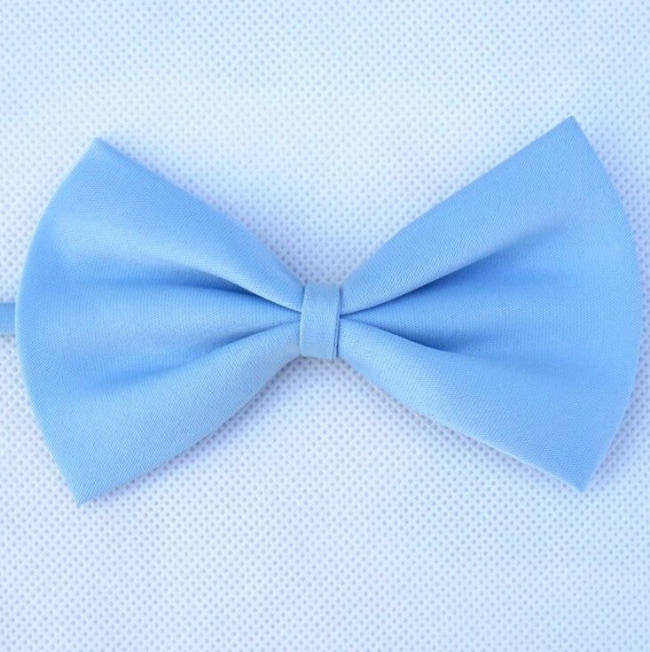 Adjustable Solid Color Pet Bow Tie - Light Blue