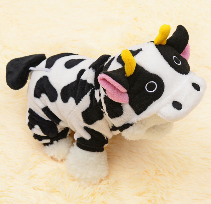 Cow Hooded Pet Sweatshirt