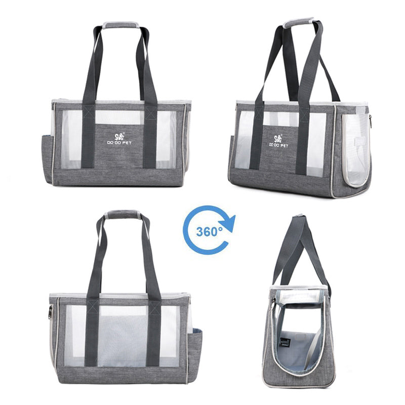 Oxford Mesh Pet Carrier Backpack