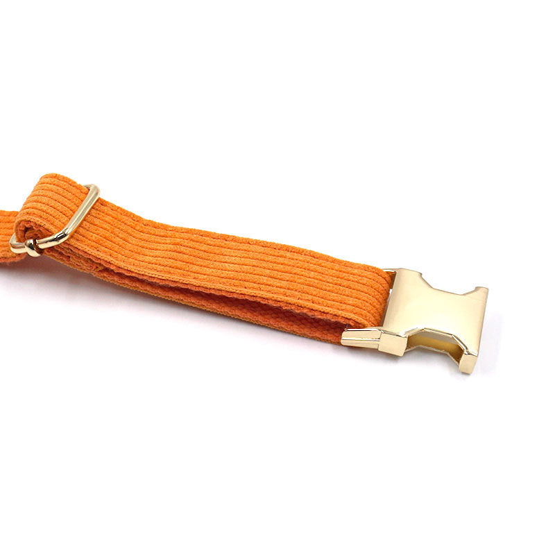 Striped Corduroy Dog Collar
