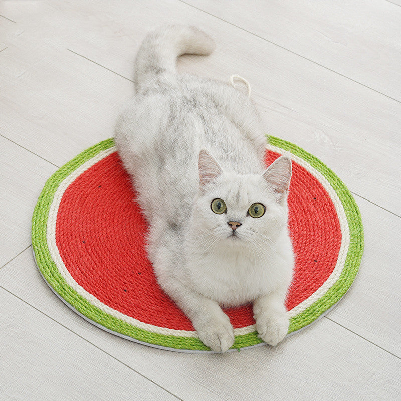 Watermelon and Carrot Sisal Scratch Pad