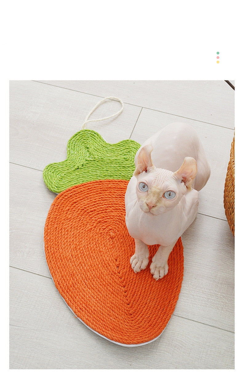 Watermelon and Carrot Sisal Scratch Pad