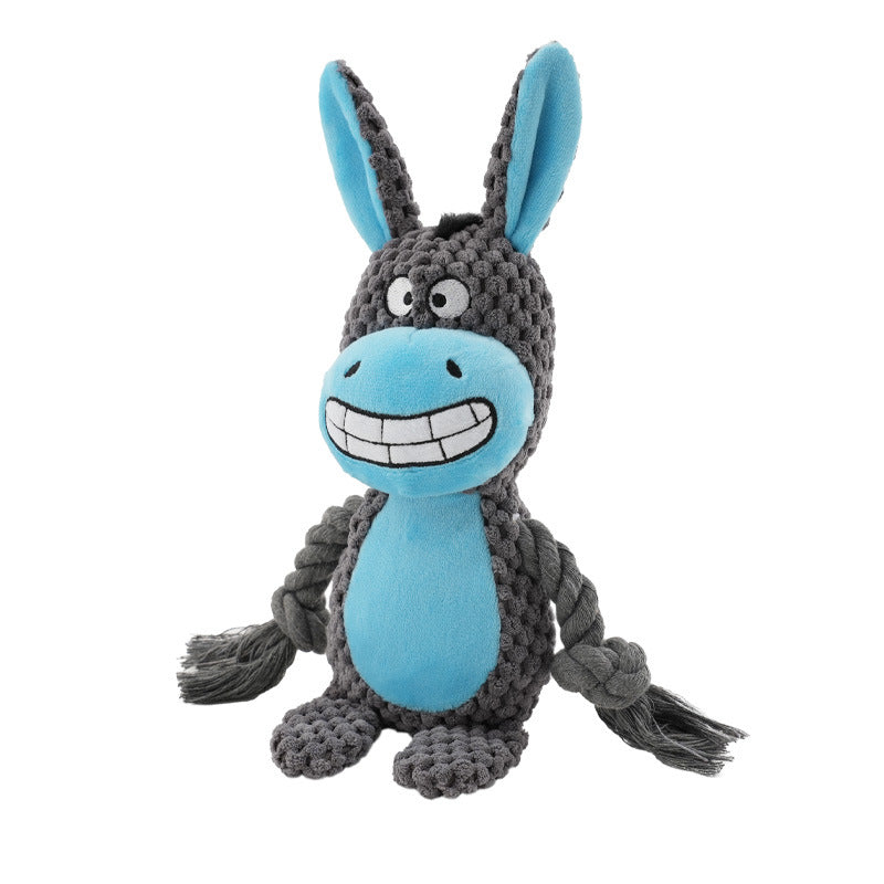 Plush Animal Rope Tug Toy for Dogs