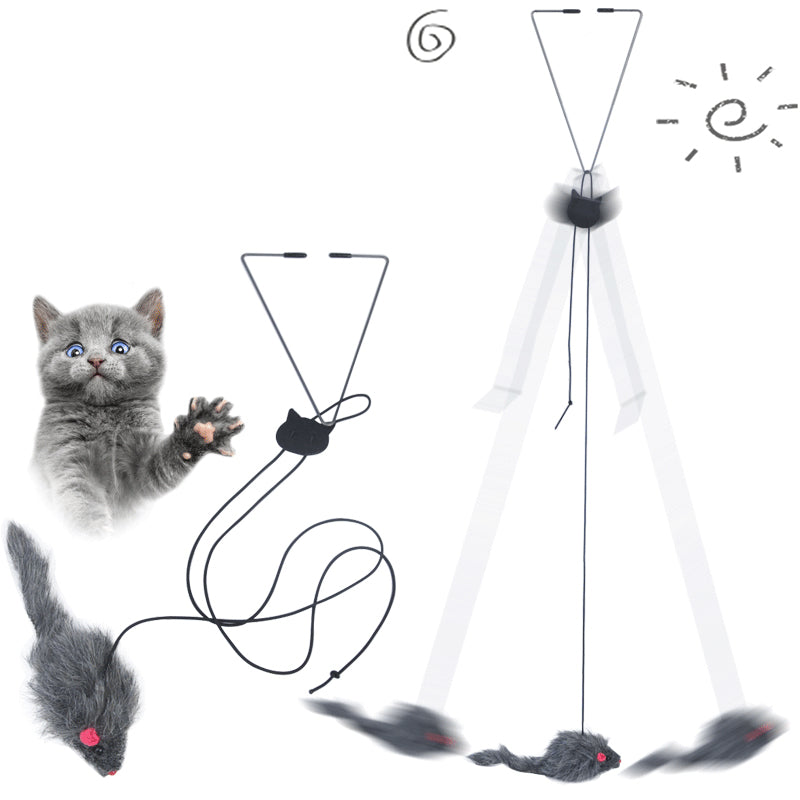 Hanging Door Mouse Toy for Cats