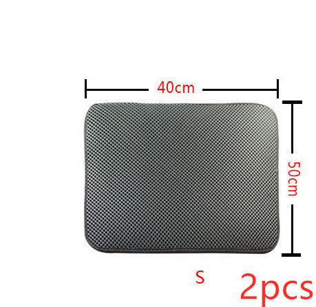 Double-Layer Cat Litter Mat