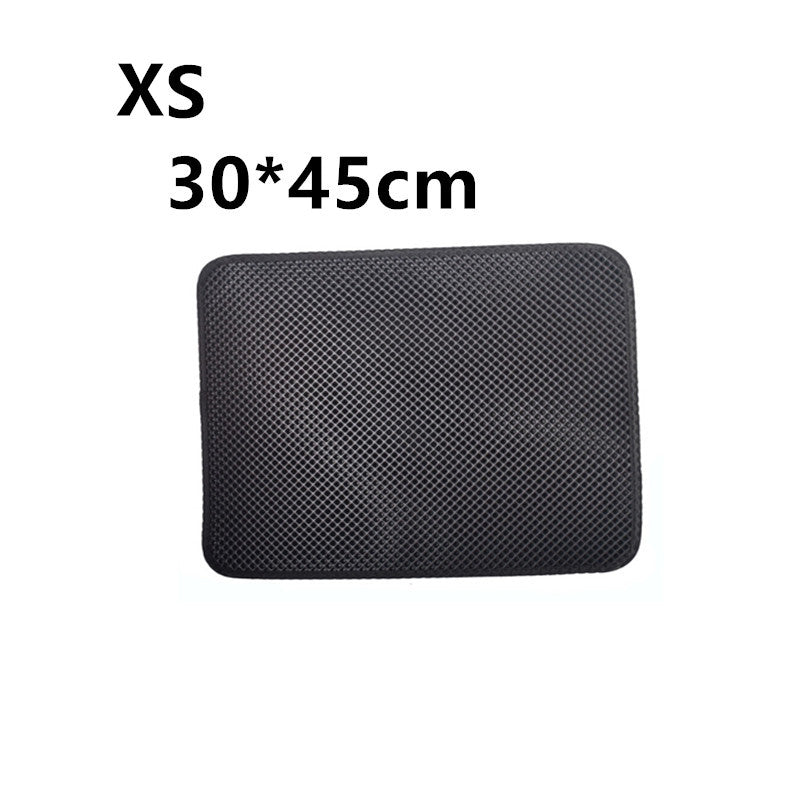 Double-Layer Cat Litter Mat - XS / Black