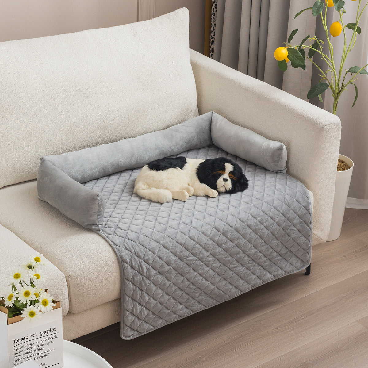 Plush Pet Sofa Cover Bed