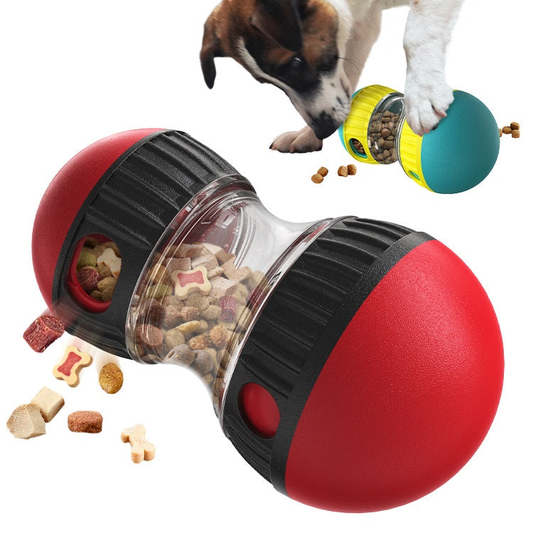 Dumbbell Treat-Dispensing Toy for Dogs