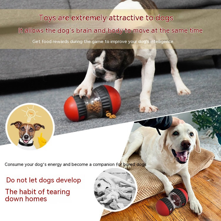 Dumbbell Treat-Dispensing Toy for Dogs