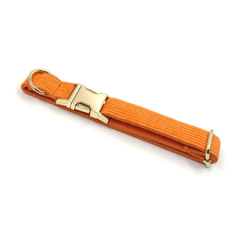 Striped Corduroy Dog Collar