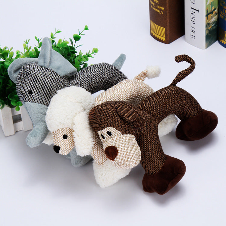 Squeaky Plush Animal Toy for Dogs