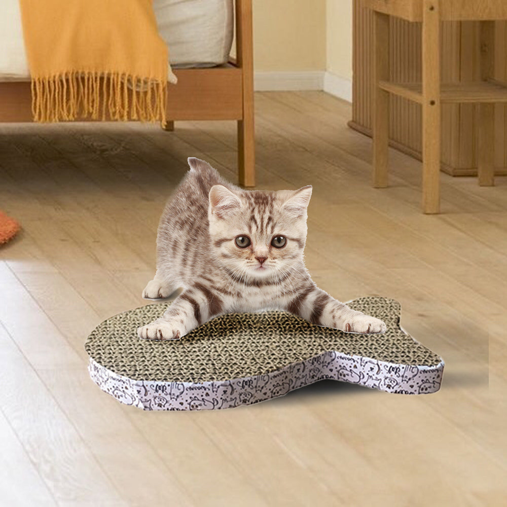 Shaped Corrugated Cat Scratch Pad
