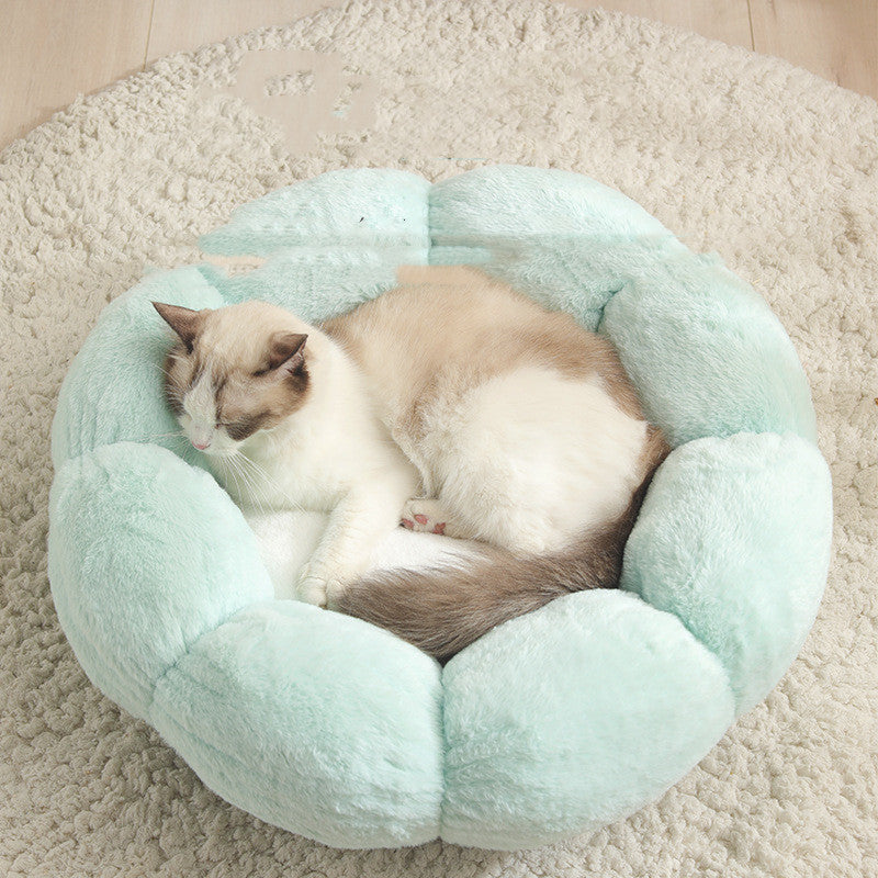Flower-Shaped Pet Bed Mat
