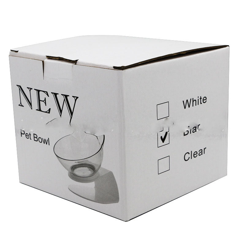 Elevated Tilted Cat Bowl Stand - U bottom single bowl box