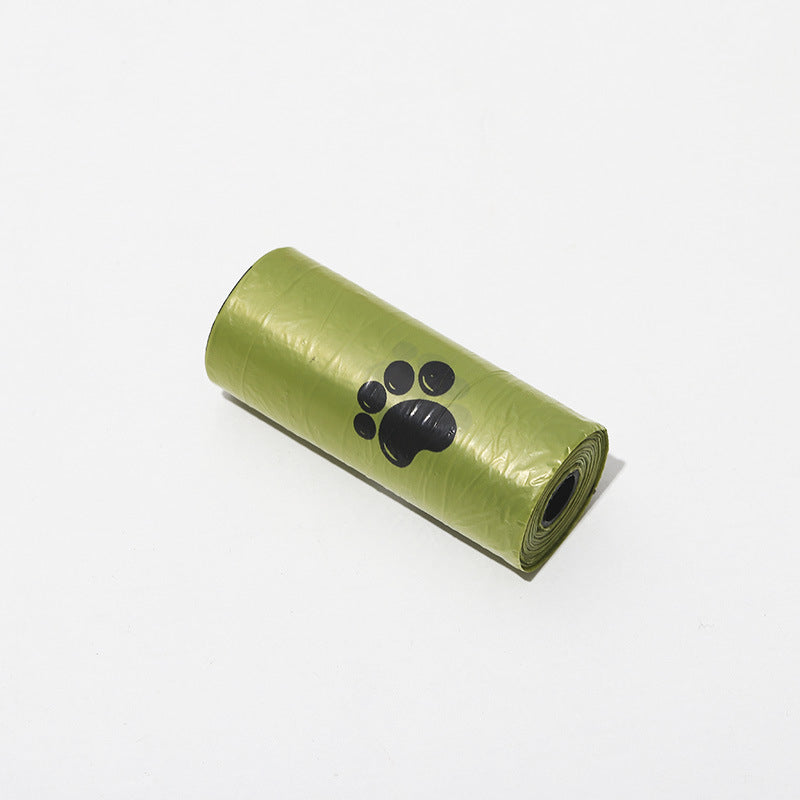 Removable Cat Litter Scoop and Bag Set - Green Paw Print