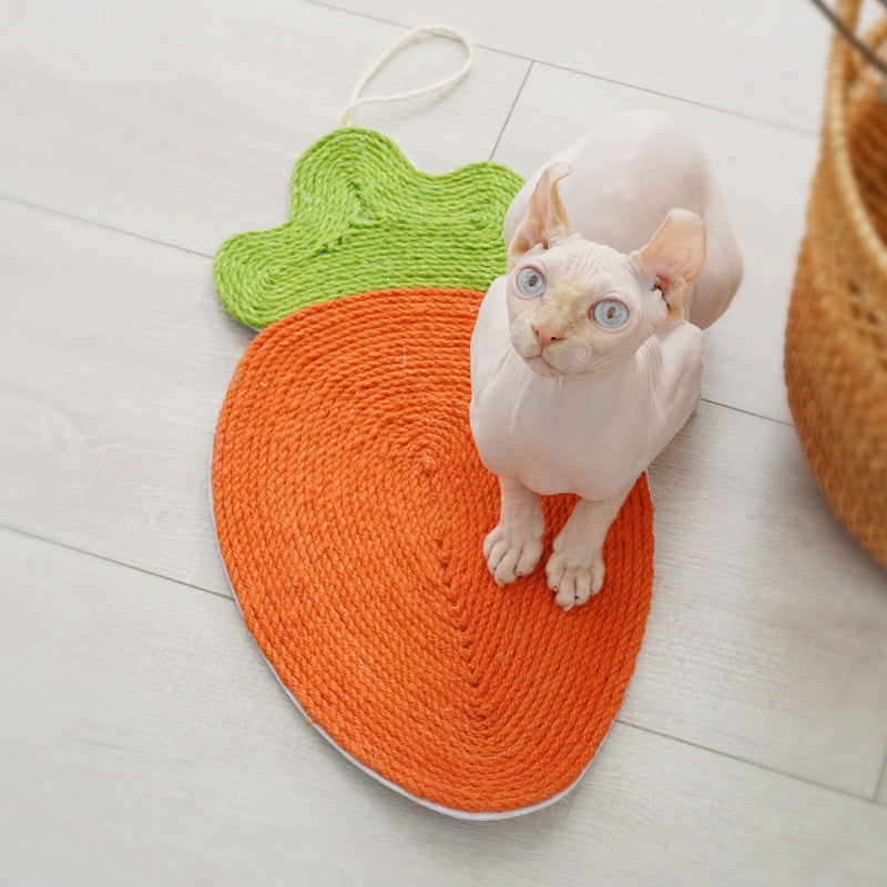 Watermelon and Carrot Sisal Scratch Pad