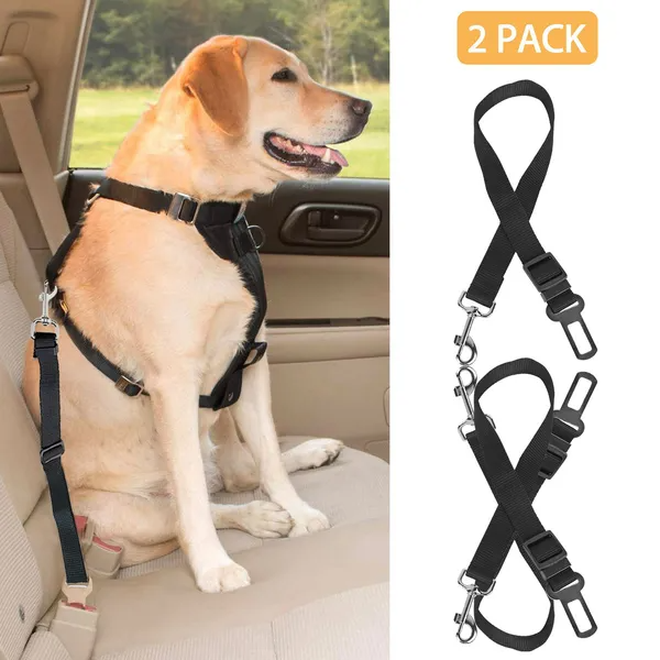 Pet Car Seat Belt Tether 2-Pack