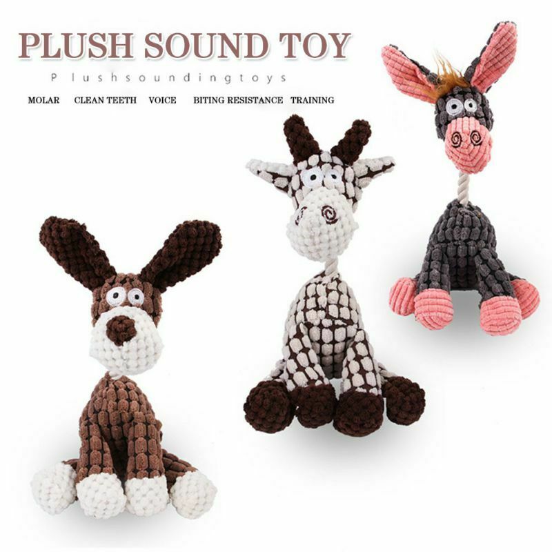Corduroy Plush Toy for Dogs
