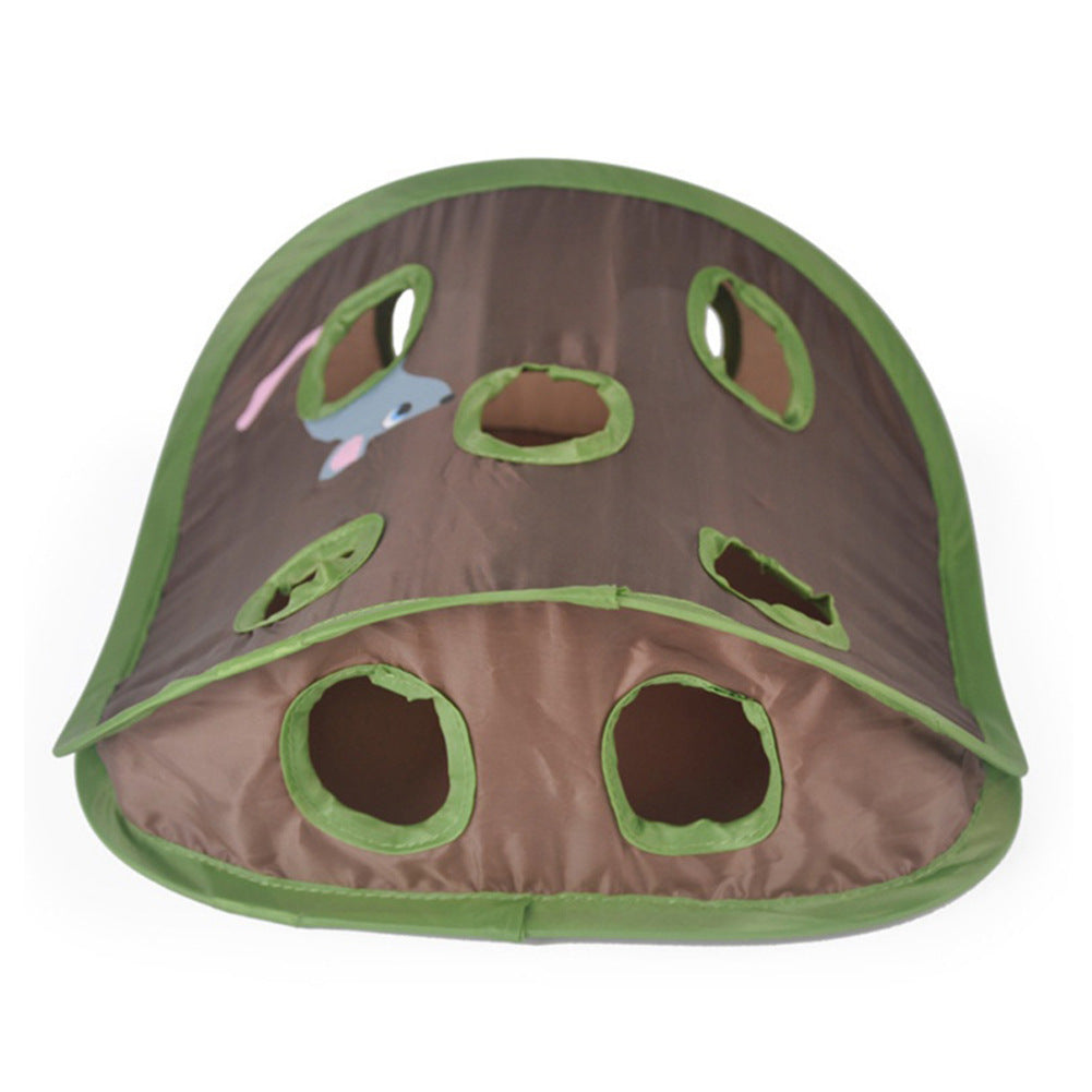 Nine-Hole Hide-and-Seek Cat Toy