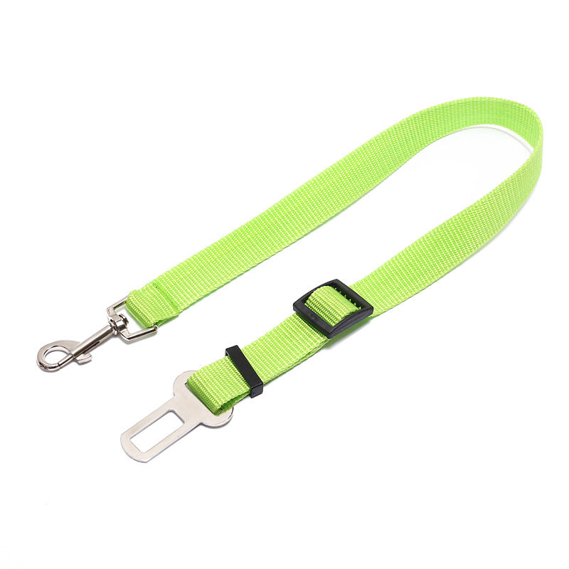 Polyester Dog Car Seat Belt Tether - 70cm / Light Green
