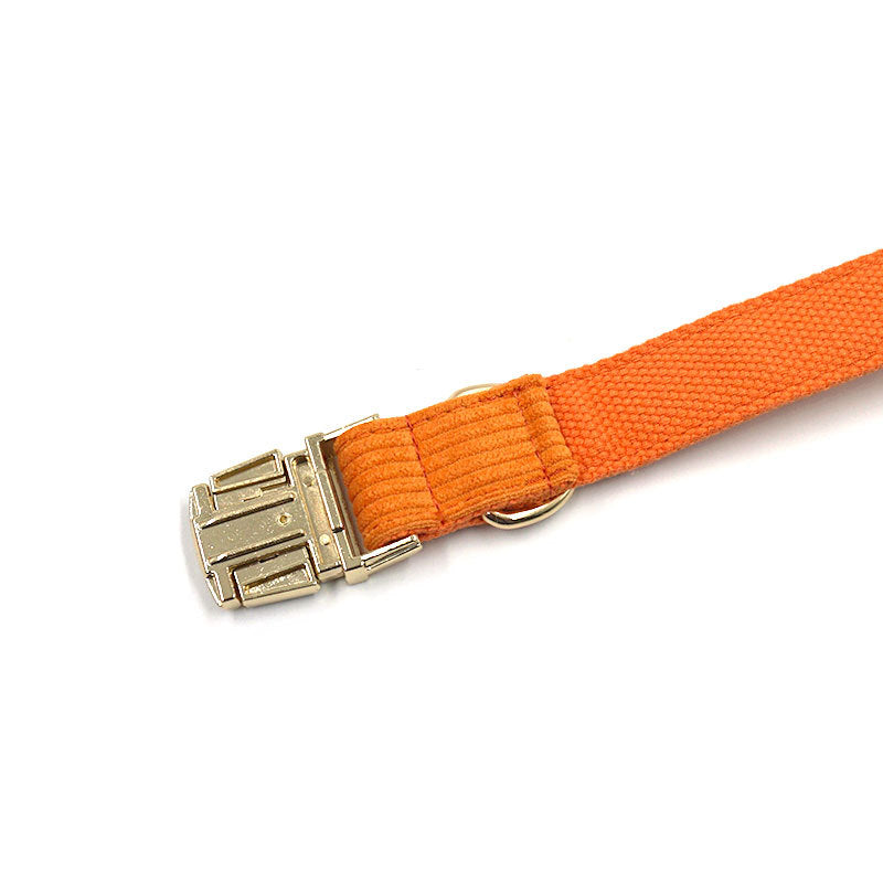 Striped Corduroy Dog Collar