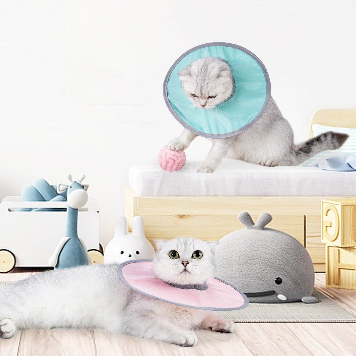 Soft Fabric Ring Cat Collar
