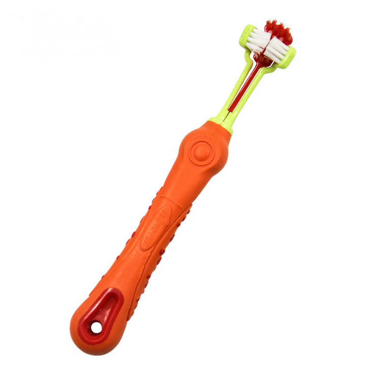 Three-Sided Dog Toothbrush