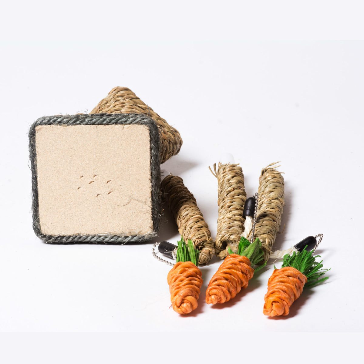 Sisal Scratching Post with Hanging Toys