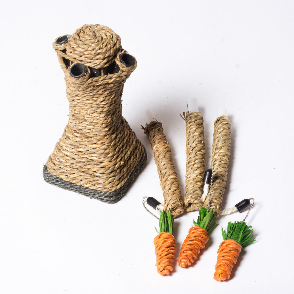 Sisal Scratching Post with Hanging Toys