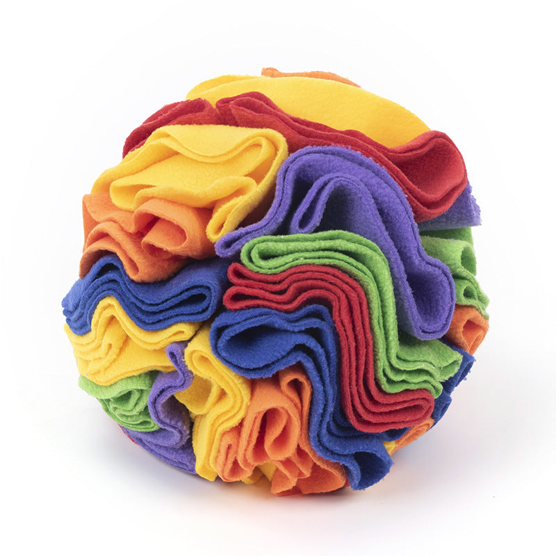 Fleece Snuffle Ball for Dogs and Cats