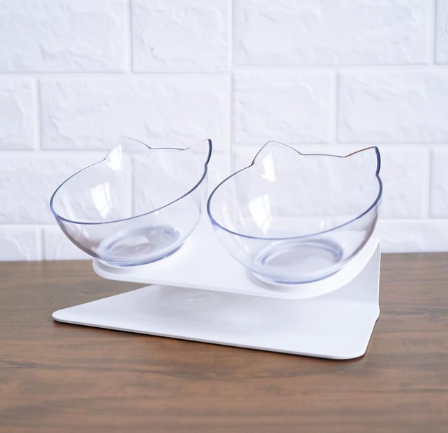 Tilted Cat Ear Pet Bowl - E / Q1pc