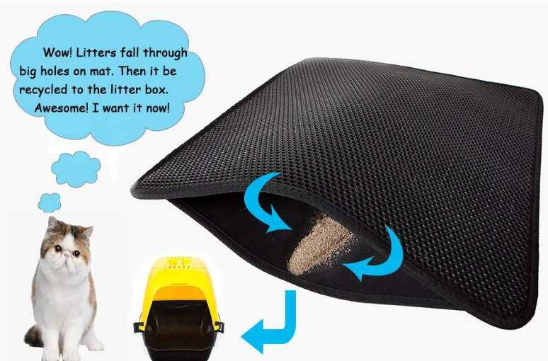 Foldable Honeycomb EVA Cat Litter Mat