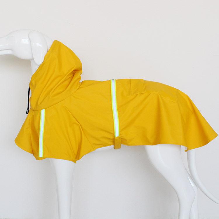 Reflective Dog Raincoat with Pocket