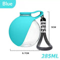 Dog Water Bottle with Waste Bag Dispenser - Blue / Plastic version