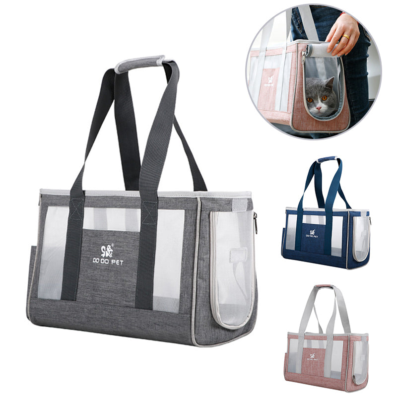 Oxford Mesh Pet Carrier Backpack