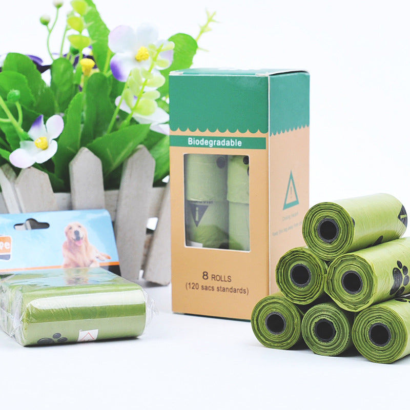 Green Dog Poop Bag Rolls