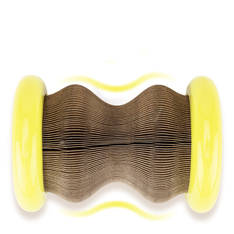 Corrugated Cat Scratch Wheel Toy