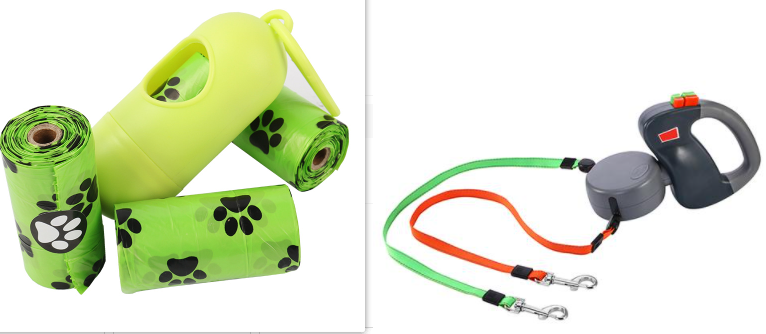 Retractable Dual Dog Walking Leash - Set