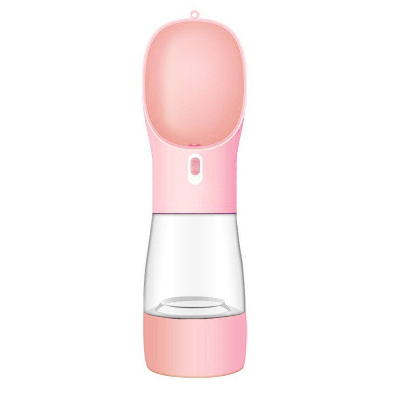 Wide-Mouth Dog Travel Water Bottle - Pink / Solid color