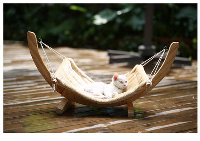 Wooden Frame Cat Hammock
