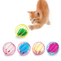 Caged Plush Mouse Ball for Cats