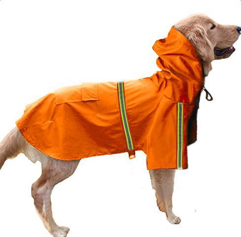 Reflective PU Dog Rain Cape