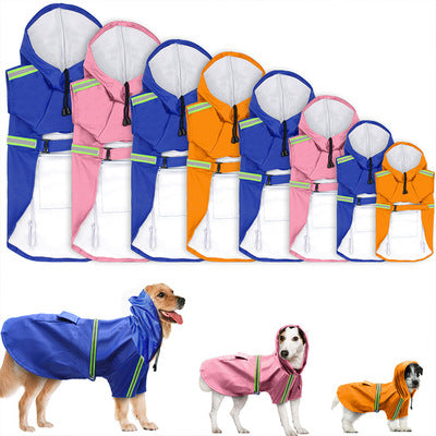 Reflective PU Dog Rain Cape